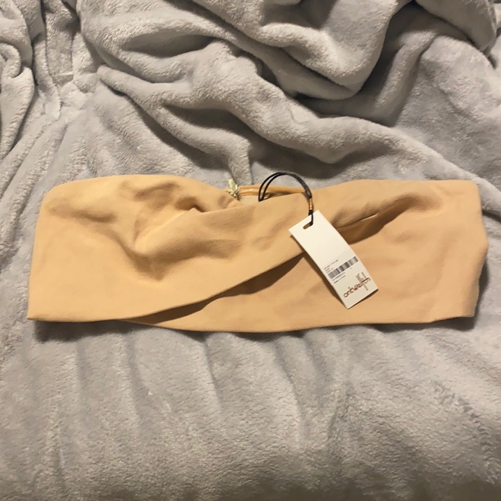 Size Large Tan Crop Top.